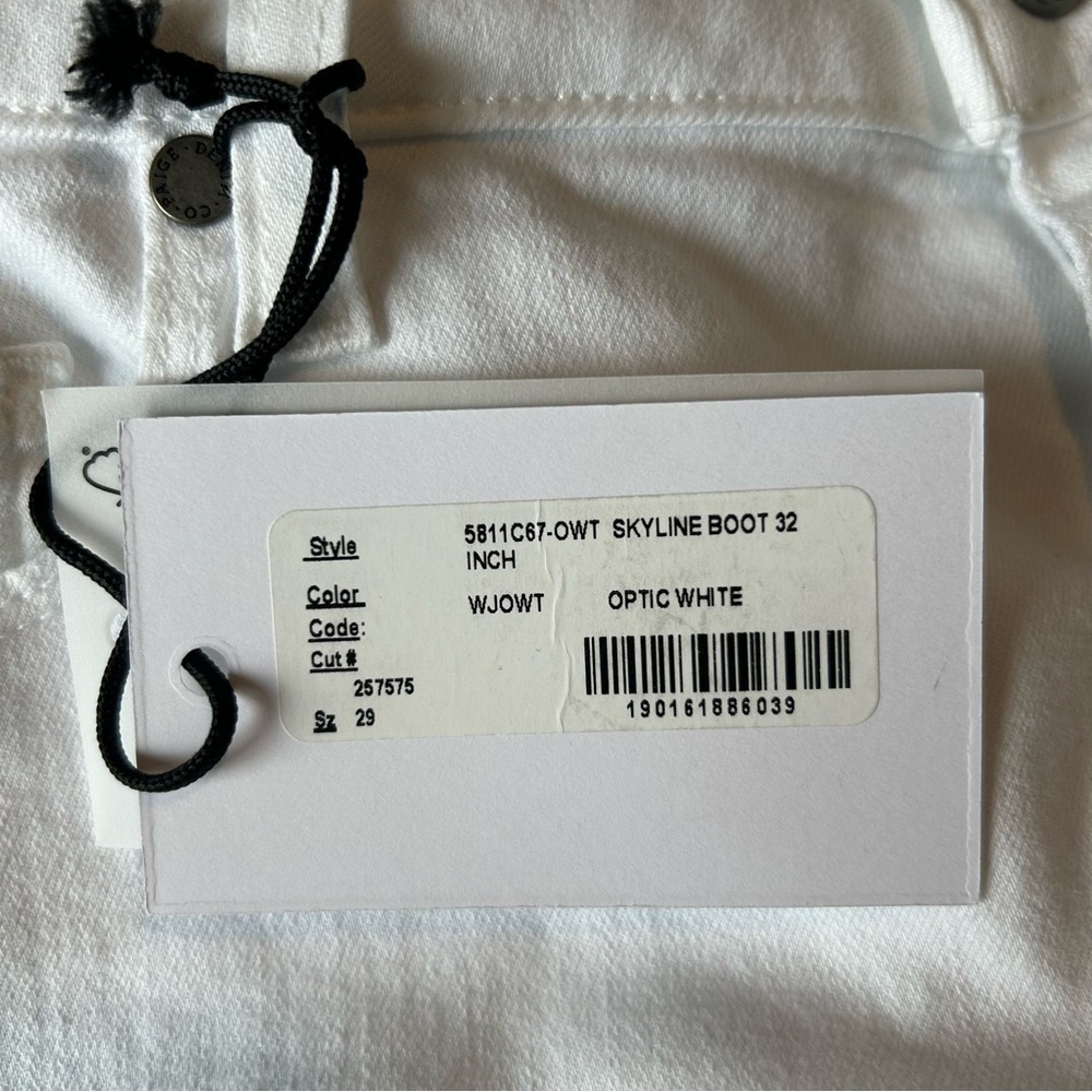 NWT PAIGE White Skyline Boot Jeans - Picture 8 of 10